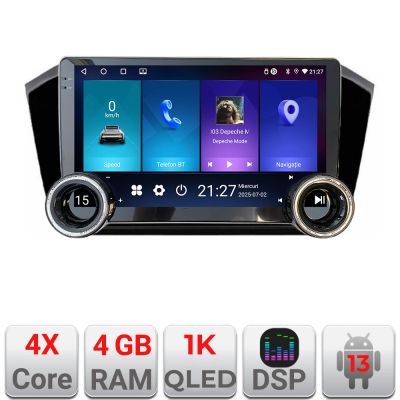 Navigatie VW PASSAT 2015- Kit-518 Edotec  4+64 10.5 inch Incell 1K android Wifi 5Ghz gps internet