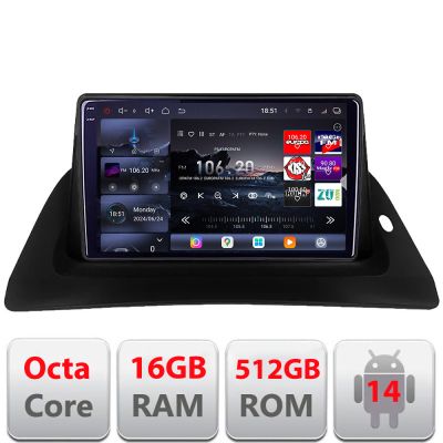 Navigatie Renault Kangoo 2015-2019 Android radio gps internet 8 core QLED 2K 16+512GB 360 Edotec
