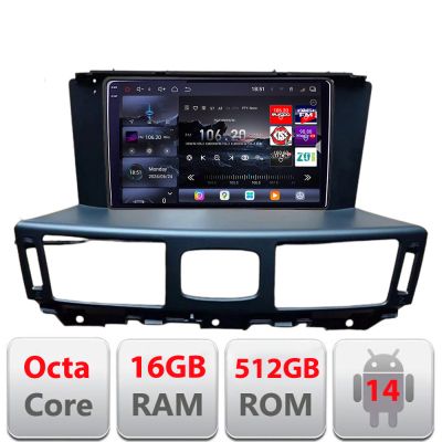 Navigatie Infinity Q70 M37 2012-2019 Android radio gps internet 8 core QLED 2K 16+512GB 360 Edotec