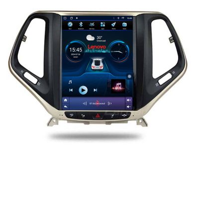Navigatie Jeep Cherokee 2016-2020 tip tesla radio gps internet 8 Core 4+64 360 4G carplay android auto  kit-tesla-cherokee17