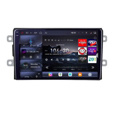 Navigatie Dacia dupa 2012 Edotec Kit-Dacia 8 core QLED 2K 16+512GB 360 Android Waze USB Navigatie Internet Youtube Radio