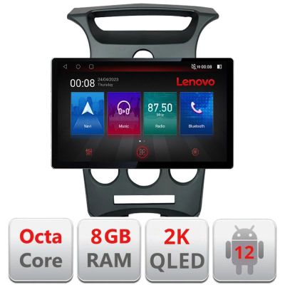 Navigatie Kia Carens 2006-2012 clima automata, Ecran 2K QLED 13",Octacore,8Gb RAM,128Gb Hdd,4G,360,DSP,Carplay,Bluetooth