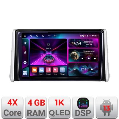 Navigatie Toyota RAV4 2018  4+64 InCell Display 1K Android Waze USB Navigatie Internet Youtube Radio