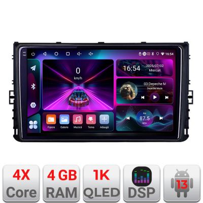 Navigatie grupul VW A-933  4+64 InCell Display 1K Android Waze USB Navigatie Internet Youtube Radio