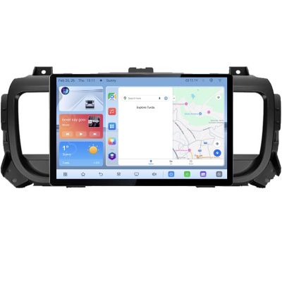 Navigatie dedicata Citroen Jumpy Toyota Proace Peugeot Traveller N-jumpy16 Edonav ecran 13" 1K 4+64 Android Waze USB Navigatie V3