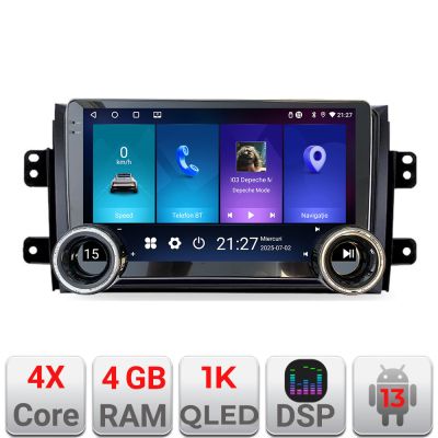 Navigatie Suzuki SX4 2006-2013 Edotec  4+64 10.5 inch Incell 1K android Wifi 5Ghz gps internet  Kit-124
