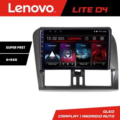 Navigatie Volvo XC60 2014-2018 Lenovo 4+64 GB Android Waze USB Navigatie Internet Youtube Radio