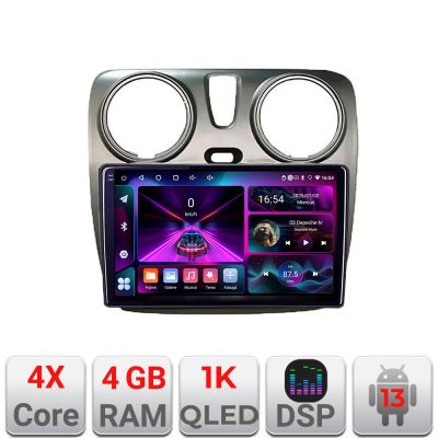 Navigatie Dacia Dokker Android radio bluetooth internet 2GB RAM A-dokker