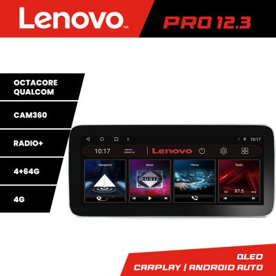 Navigatie universala KIT-2din-2 Lenovo PRO 4+64 12.3 inch qled android 4G DSP gps internet  C