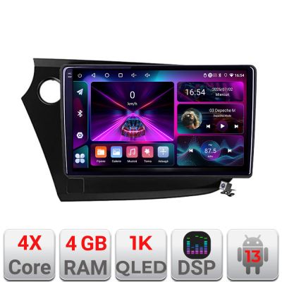 Navigatie Honda Insight 2009-2014 A-insight 4+64 InCell Display 1K Android Waze USB Navigatie Internet Youtube Radio