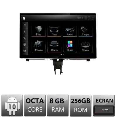 Navigatie dedicata Audi A6 MIB EDT-A6-MIB-8-V3 ecran 12.3" Android Gps Internet Bluetooth USB Video Qualcomm 8 GB + 128 GB