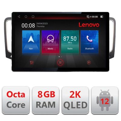 Navigatie VW Sharan 2011-2020 N-SHARAN ecran 13" 2K 8+128 Android Waze USB Navigatie 4G 360 Toslink Youtube Rad