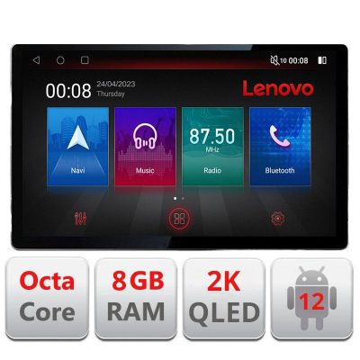 Navigatie Hyundai I40 ecran 13" 2K 8+128 Android Waze USB Navigatie 4G 360 Toslink Youtube Radio kit-i40+EDT-E