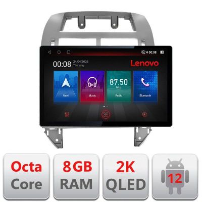 Navigatie VW Polo 2004-2011, Ecran 2K QLED 13",Octacore,8Gb RAM,128Gb Hdd,4G,360,DSP,Carplay,Bluetooth