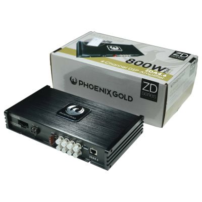 Amplificatoare Phoenix Gold  ZDA4.6, 6 canale DSP + 4 canale amplificator - 4x100W, clasa D