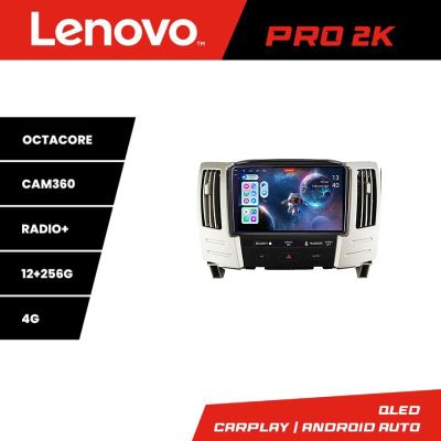 Navigatie Lexus RX300 2003-2008 Android radio gps internet 8 core QLED 2K 12+256 360 Lenovo