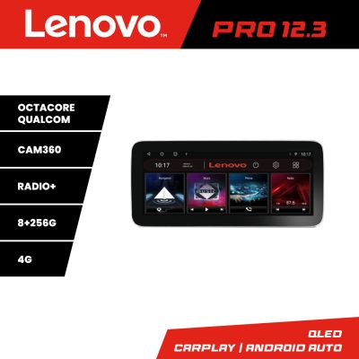 Navigatie Mercedes GLK 2011-2014 NTG4.5 Lenovo PRO 8+256 12.3 inch qled android 4G DSP gps internet  Kit-w204-N45