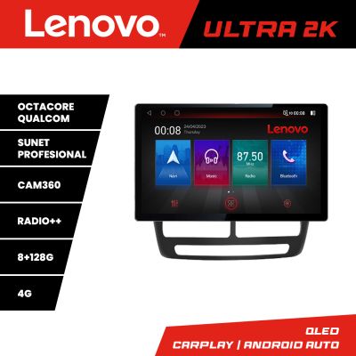 Navigatie Fiat Doblo 2010-2017 si Opel Combo 2010-2017  Lenovo Qualcomm ULTRA 8+128 2K 13 inch qled android 4G DSP gps internet  Kit-DOBLO10