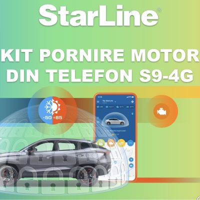 Kit pornire motor Seat Toledo gen 4 2012-2020, aplicatie telefon 4G (montaj inclus) - Starline S9 v2 4G