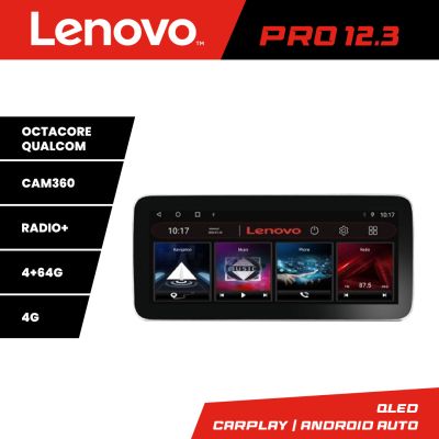 Navigatie Mercedes C W204 NTG4.5 K-w204-N45 Lenovo PRO 4+64 12.3 inch qled android 4G DSP gps internet