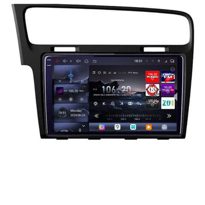 Navigatie VW Golf 7 2013-2020 Edotec Kit-491 8 core QLED 2K 16+512GB 360 Android Waze USB Navigatie Internet Youtube Radio