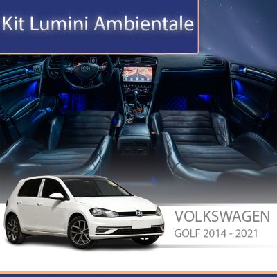 Lumini Ambientale NIGHTVIBE VW Golf 7 dedicat trimuri control din sistemul original sau telefon