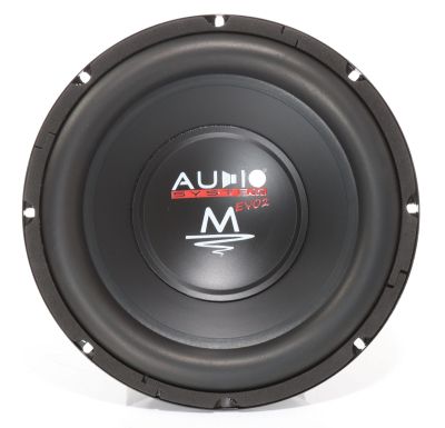 Subwoofer fara incinta Audio System M 10 EVO2-D4, 250 watts, 2x2 ohm, 300mm, 12"