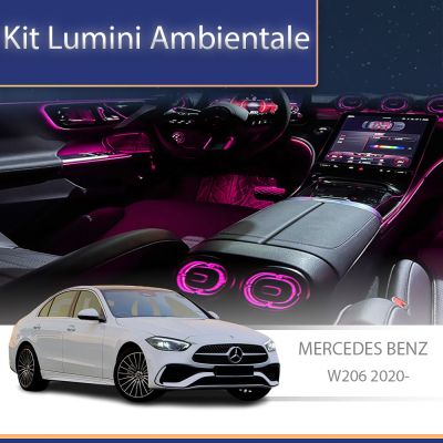 Lumini Ambientale NIGHTVIBE Mercedes Benz C Class W206 2020- gura ventilatie control telefon sau sistem original