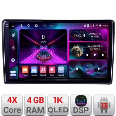 Navigatie Fiat Tipo 2020- Android radio gps internet 4+64 InCell Display 1K Kit-tipo2022+EDT-E209-RK