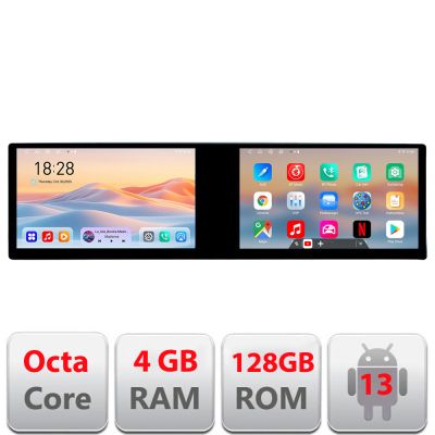 Navigatie Nissan Murano 2004-2009 Edotec 2 ecrane  8 core 4+128 21.6 inch Incell android Wifi 5Ghz gps internet  KIT-murano