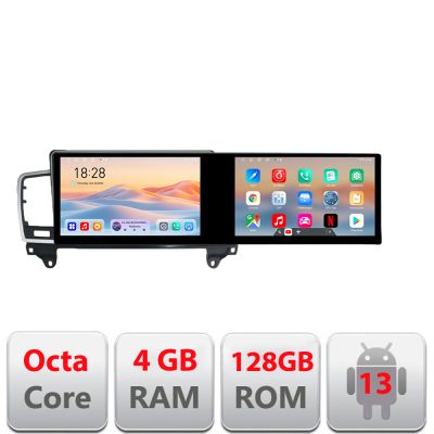 Navigatie Mercedes ML W166 NTG4.5 Kit-W166 Edotec 2 ecrane  8 core 4+128 21.6 inch Incell android Wifi 5Ghz gps internet