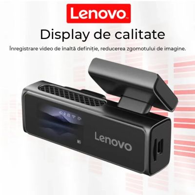 Camera DVR Lenovo S7-1974 2K fata si 1080 spate ecran 1.97 inch conexiune 4G GPS unghi larg monitorizare parcare