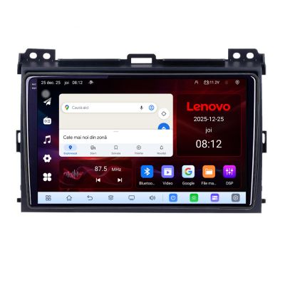 Navigatie Toyota Prado 2007- Lenovo Kit-456 8 Core 2.2 Ghz 8+128 Qled Incell 1K Android 360 Carplay DSP AHD 1080P ADAS 4G Wifi 5Ghz Bluetooth PRO v1