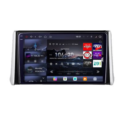 Navigatie Toyota RAV4 Suzuki Across 2018+ 8 core QLED 2K 16+512GB 360 Android Waze USB Navigatie Internet Youtube Radio v1 Edotec