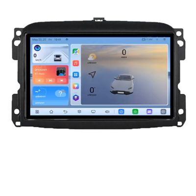 Navigatie Fiat 500 2015-2021 Android 8 Core 2.2 Ghz 8+128 Qled 1K ADAS 4G LTE GPS 360 KIT-500new+EDT-E410V3