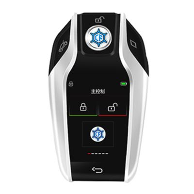 Cheie smart BMW G style cu touchscreen keyless entry argintiu 800