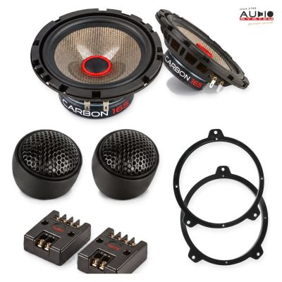 Pachet difuzoare BMW 3er Cabrio (E46) 2000-2007 Audio System CARBON componente dedicate uși față