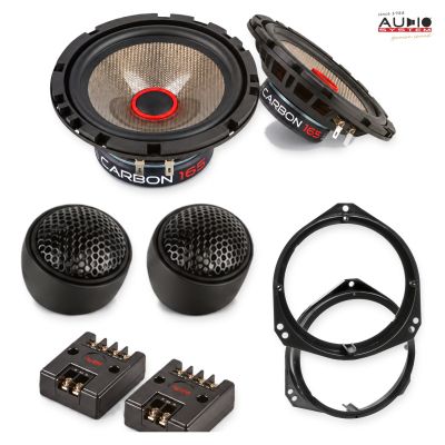 Pachet difuzoare BMW X5 (E53) 2000-2003 Audio System CARBON componente dedicate uși față