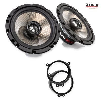 Pachet difuzoare BMW X5 (E53) 1999-2006 Audio System CARBON coaxiale dedicate uși spate