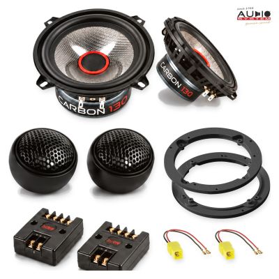 Pachet difuzoare Citroen C8 (E) 2002-2008 Audio System CARBON componente dedicate uși față