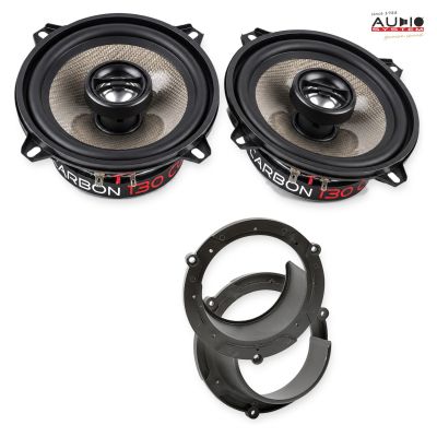 Pachet difuzoare Mazda 2 (DY) 2003-2005 Audio System CARBON coaxiale dedicate uși spate