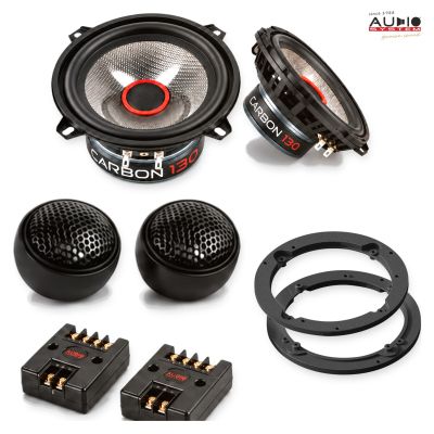 Pachet difuzoare Mazda 323 (BJ) 2000-2003 Audio System CARBON componente dedicate uși față