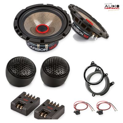 Pachet difuzoare Mercedes E-Klasse Sedan (W210) 1995-2002 Audio System CARBON componente dedicate uși față