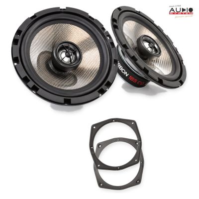 Pachet difuzoare Mitsubishi Carisma (DA2A) 1999-2002 Audio System CARBON coaxiale dedicate uși spate