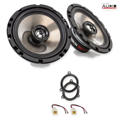 Pachet difuzoare Nissan Micra (K12) 2005-2007 Audio System CARBON coaxiale dedicate uși spate