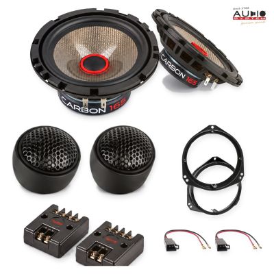 Pachet difuzoare Opel Combo (Combo-C) 2001-2004 Audio System CARBON componente dedicate uși față