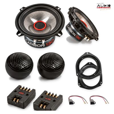 Pachet difuzoare Opel Tigra (S93) 1994-2000 Audio System CARBON componente dedicate uși față