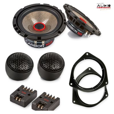 Pachet difuzoare Toyota Avensis (T25) 2006-2009 Audio System CARBON componente dedicate uși față