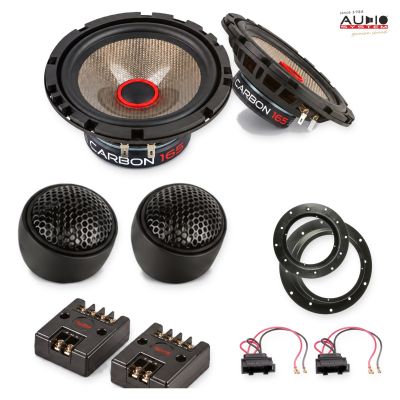 Pachet difuzoare VW Golf V (1K) 2003-2008 Audio System CARBON componente dedicate uși față