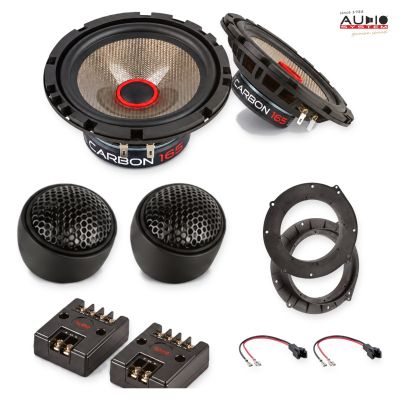 Pachet difuzoare Audi A5 (8T) 2011-2016 Audio System CARBON componente dedicate uși față